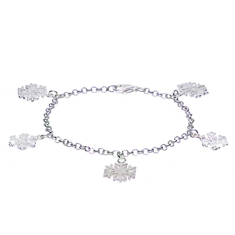 FDEETY Set 24 Braccialetti Natalizi Con Ciondoli – Fiocchi Di Neve, Campane, Alberelli – Regalo Per Bambine E Ragazze