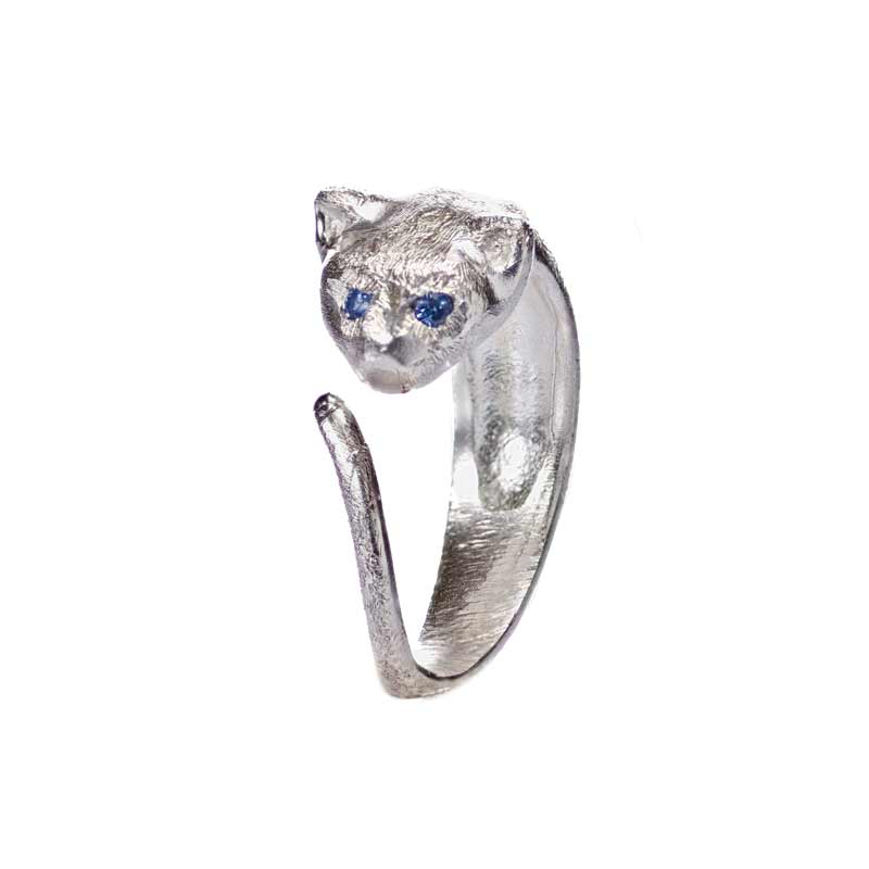 anello-argento-gatto